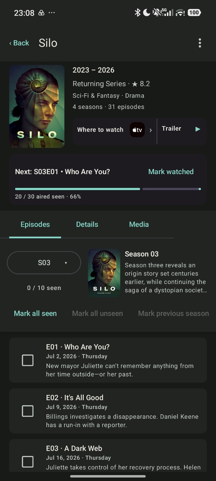 Series Organizer+ TV details